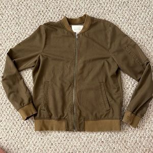 Hinge Olive Green Bomber Jacket